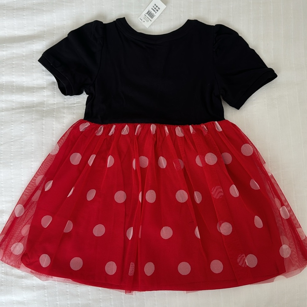 GAP Black Top with Red Polka Dot Skirt Girls Dress - Picture 5 of 5
